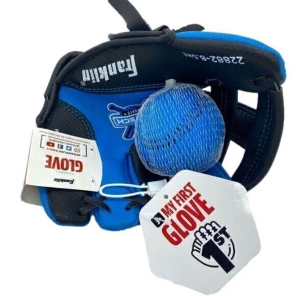 Franklin Air Tech Adapt T Ball Glove and Ball Set New
